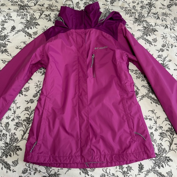 Columbia Women's Rain Jacket Size XS pink and purple - Picture 2 of 5